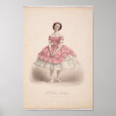  Ballerina in Roze, Poster (Voorkant)