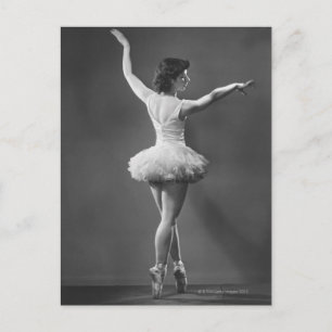 Ballerina in Tutu Briefkaart