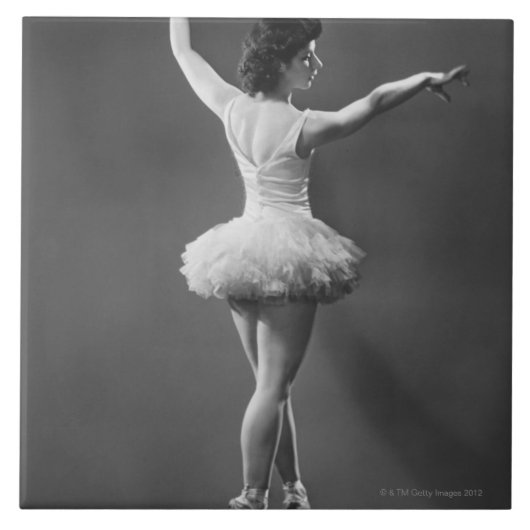 Ballerina in Tutu Tegeltje (Voorkant)