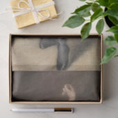 Ballerina in zwart Decoupage papier (Geschenk)