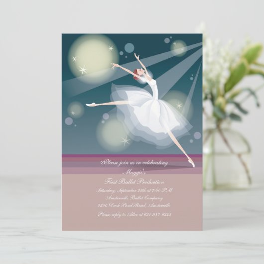 Ballerina Invitation (Debout devant)
