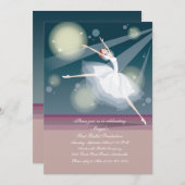 Ballerina Invitation (Devant / Derrière)