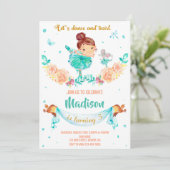 Ballerina invitation anniversaire Ballerina invita (Debout devant)