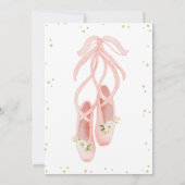 Ballerina Invitation Ballet Anniversaire Invitatio (Dos)