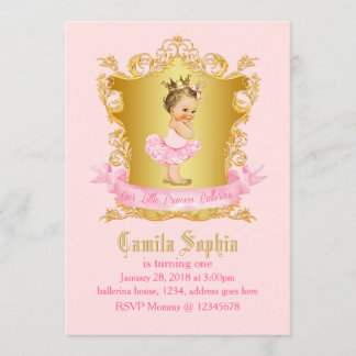 Ballerina Invitation Kaart