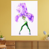 Ballerina Iris Bloem Ballet Danser Canvas Print (Insitu (Woonkamer))