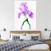 Ballerina Iris Bloem Ballet Danser Canvas Print (Insitu (Slaapkamer))
