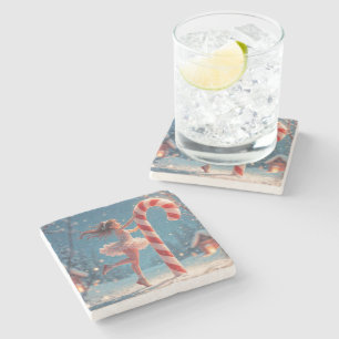 Ballerina Jong Meisje, Kerstmis Kerststok van de K Stenen Onderzetter