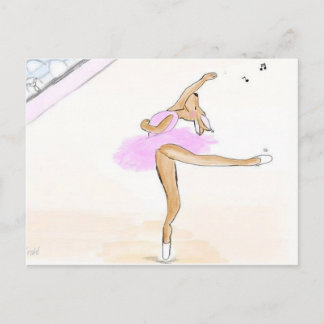Ballerina Kängaru Tanzen liebe postkarte Briefkaart