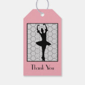 Ballerina - Leraar Waardering Dank U Cadeaulabel (Achterkant)