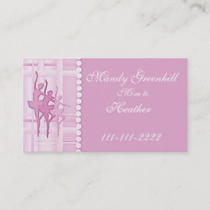 Ballerina Mammie Calling Card Contactkaartje