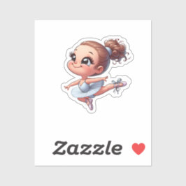 ballerina meisje sticker