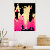 Ballerina Meisjes In Roze Tutu Poster (Keuken)