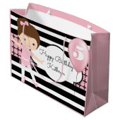 Ballerina met moderne patronen Large Cadeautasje (Achterkant Gekanteld)