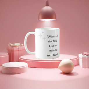 Ballerina met Schattigee Tutu Quote Koffiemok