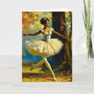 Ballerina met zachte fluisteringen kaart