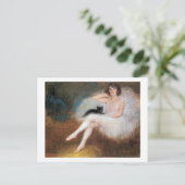 Ballerina met zwarte kat, Pierre Carrier-Belleuse Briefkaart (Staand voorkant)
