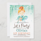 Ballerina Monnaie Anniversaire Invitation (Devant)