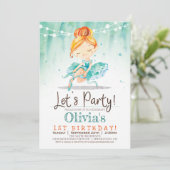 Ballerina Monnaie Anniversaire Invitation (Debout devant)