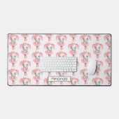Ballerina Motif bleu rose et gris (Clavier et souris)