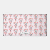 Ballerina Motif bleu rose et gris (Recto)