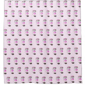 Ballerina Mouse Ballet Dancer Funny Douche Rideau (Devant)