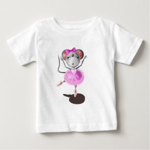 Ballerina Mouse Funny Baby T-shirt Balletdanser
