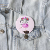 Ballerina Mouse Pink Button Ballet Dancer (In situ)