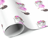 Ballerina Mouse Wrapping Papier Happy Ballet Dance (Rol Hoek)