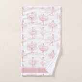 Ballerina Moves Motif Pink ID738 (Serviette à main)