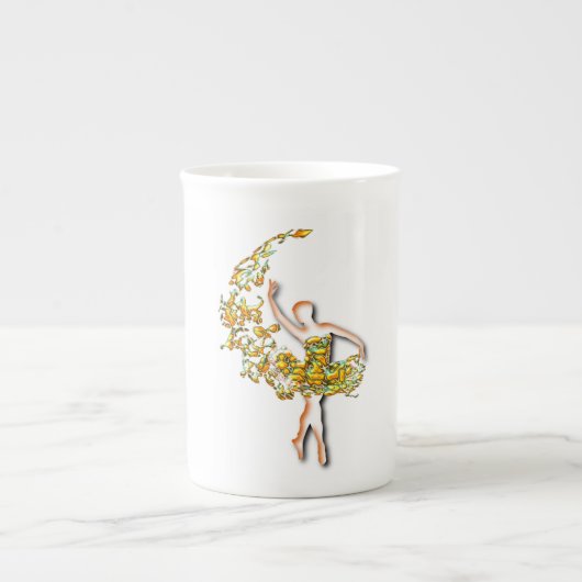 Ballerina Mug - Feu Ballet Danseuse Art Design (Devant)