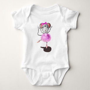 Ballerina Muis Grappig Baby Bodysuit