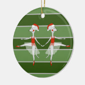 Ballerina Muizen Twins Kerstmis Special Keramisch Ornament (Links)
