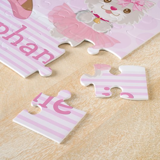 Ballerina Multiculturelle Tutu mignon Puzzle (Côté)
