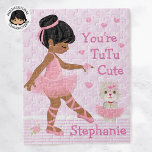 Ballerina Multiculturelle Tutu mignon Puzzle<br><div class="desc">Ballerina multiculturelle personnalisée "You're TuTu Cute". Veuillez consulter plus de mes cadeaux personnalisés.</div>
