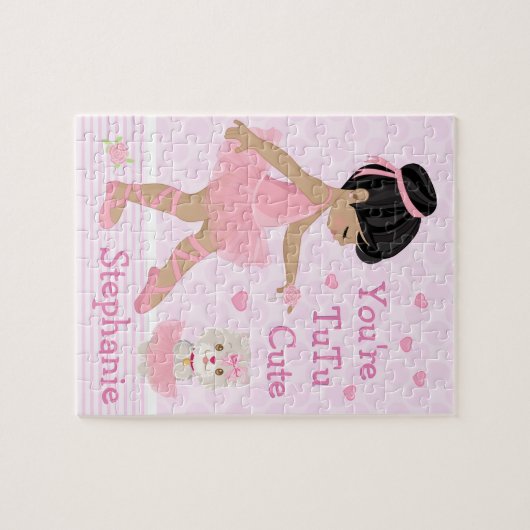 Ballerina Multiculturelle Tutu mignon Puzzle (Horizontal)