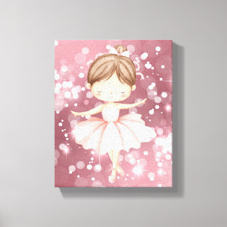 Ballerina Muurkunst Canvas Afdruk