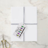 Ballerina Neon Ballet Dansers Dans Verjaardagsfees Cadeaulabel (Met Touw)