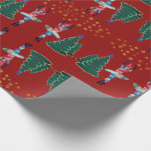 Ballerina New Year Matte Wrapping Paper Cadeaupapier (Hoek)