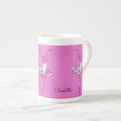 Ballerina nom personnalisé tasse de café (Devant droit)