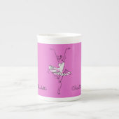 Ballerina nom personnalisé tasse de café (Devant)