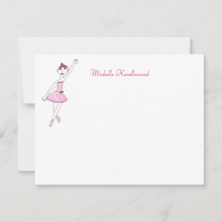 Ballerina Note Cards Kaart