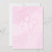 Ballerina Notenkraker - Kinderen Verjaardagsfeest Kaart (Achterkant)