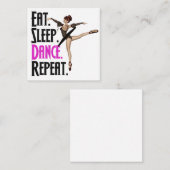 Ballerina Notitiekaartje (Voorkant / Achterkant)