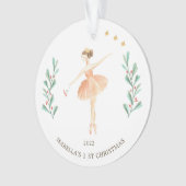 Ballerina/Nutcracker Girl's 1st Christmas Ceramic (devant)