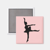Ballerina op Blush Magneet (Voorkant / Achterkant)