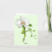 Ballerina Orchid Ballet Dance Carte de fête des mè (Dos)