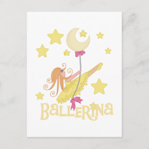 Ballerina-overhemden en -cadeaus inslikken briefkaart