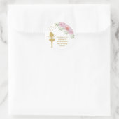 Ballerina Parties scintillant or mignonne Stickers (Sac)