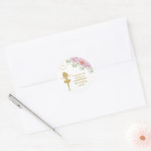 Ballerina Parties scintillant or mignonne Stickers (Enveloppe)